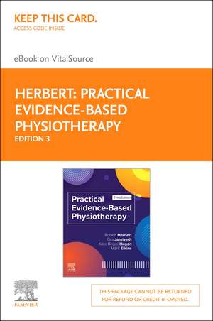 Practical Evidence-Based Physiotherapy - Elsevier eBook on Vitalsource (Retail Access Card) de Robert Herbert