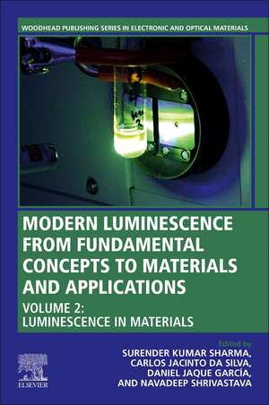 Modern Luminescence from Fundamental Concepts to Materials and Applications, Volume 2: Luminescence in Materials de Surender Kumar Sharma