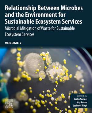 Relationship Between Microbes and the Environment for Sustainable Ecosystem Services, Volume 2: Microbial Mitigation of Waste for Sustainable Ecosystem Services de Jastin Samuel