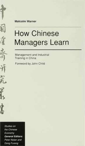 How Chinese Managers Learn: Management and Industrial Training in China de Malcolm Warner