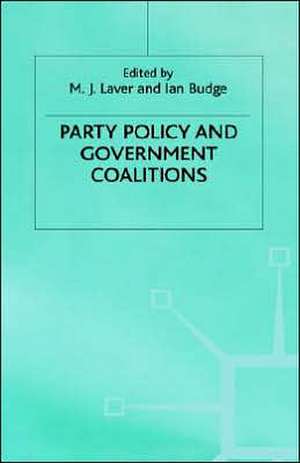 Party Policy and Government Coalitions de Ian Budge