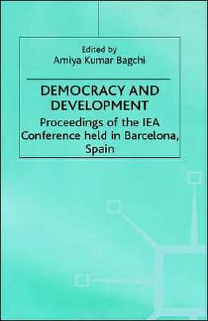 Democracy and Development de A. Bagchi