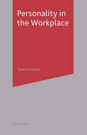 Personality in the Workplace de David Fontana