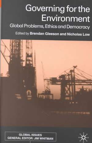 Governing for the Environment de Nicholas Low