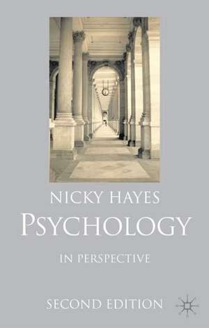 Psychology in Perspective de Nicky Hayes