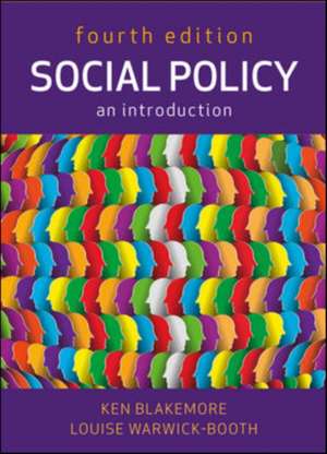 Social Policy: An Introduction de Ken Blakemore