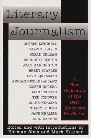 Literary Journalism de Norman Sims