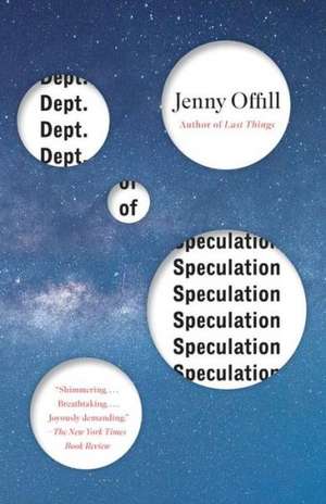 Dept. of Speculation de JENNY OFFILL