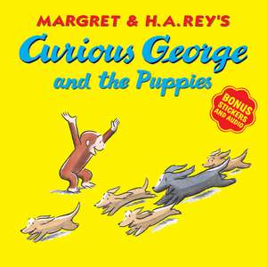 Curious George and the Puppies (with Bonus Stickers and Audio) de H. A. Rey