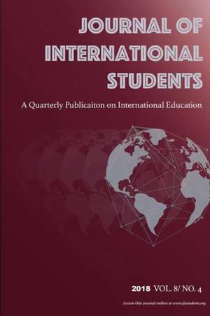 Journal of International Students 2018 Vol 8 Issue 4 de Jis Editors