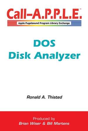 DOS Disk Analyzer de Ronald A. Thisted