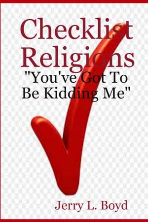Checklist Religions de Jerry L. Boyd