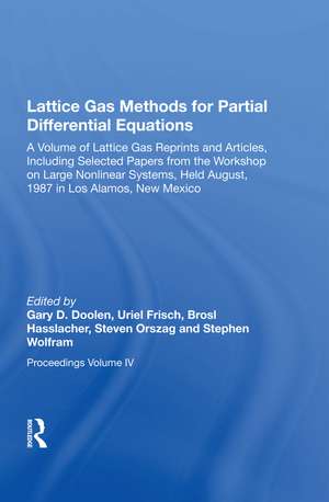 Lattice Gas Methods For Partial Differential Equations de Gary Doolen