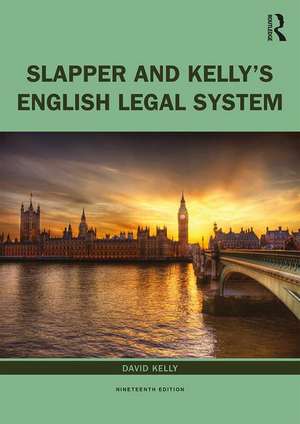 Slapper and Kelly's The English Legal System de David Kelly