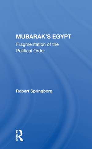 Mubarak's Egypt: Fragmentation Of The Political Order de Robert Springborg