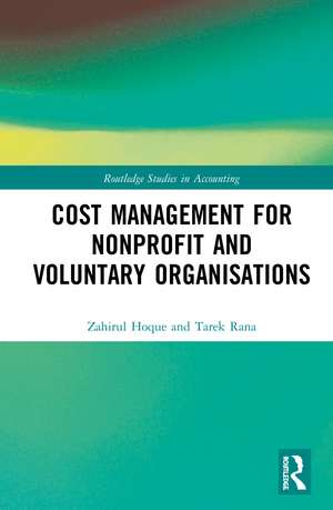 Cost Management for Nonprofit and Voluntary Organisations de Zahirul Hoque