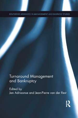 Turnaround Management and Bankruptcy de Jan Adriaanse