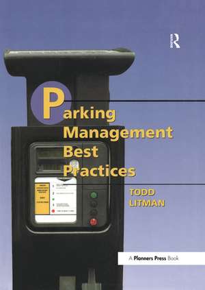 Parking Management Best Practices de Todd Litman