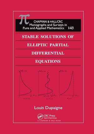 Stable Solutions of Elliptic Partial Differential Equations de Louis Dupaigne