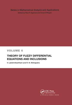 Theory of Fuzzy Differential Equations and Inclusions de V. Lakshmikantham