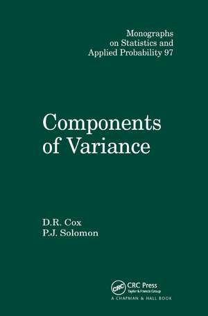 Components of Variance de D. R. Cox