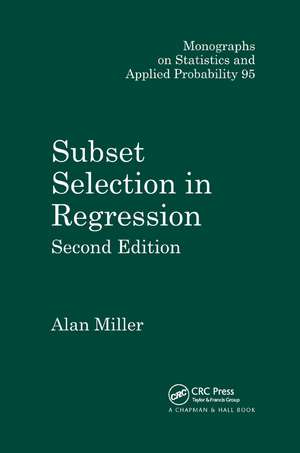 Subset Selection in Regression de Alan Miller