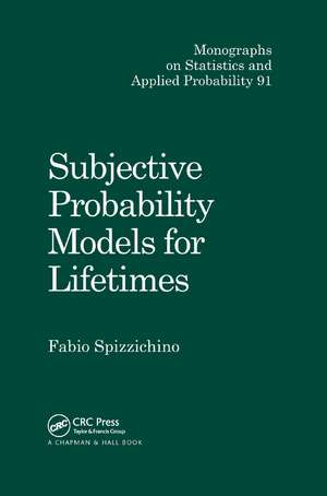 Subjective Probability Models for Lifetimes de Fabio Spizzichino
