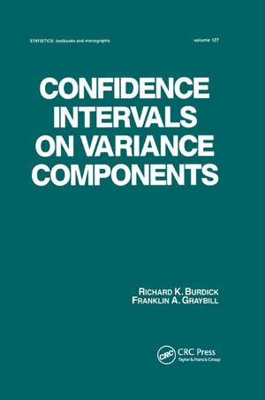 Confidence Intervals on Variance Components de Richard K. Burdick