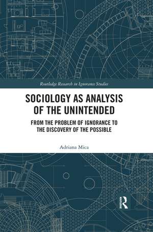 Sociology as Analysis of the Unintended: From the Problem of Ignorance to the Discovery of the Possible de Adriana Mica