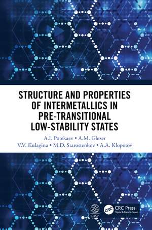 Structure and Properties of Intermetallics in Pre-Transitional Low-Stability States de A.I. Potekaev