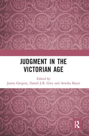 Judgment in the Victorian Age de James Gregory