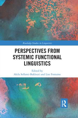 Perspectives from Systemic Functional Linguistics de Akila Sellami-Baklouti