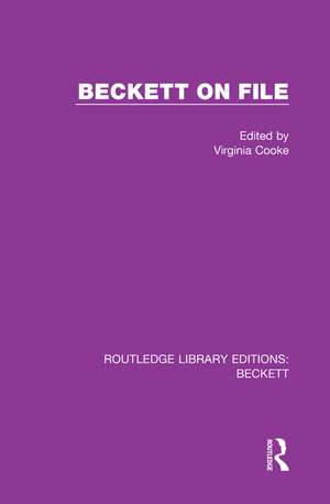 Beckett on File de Virginia Cooke