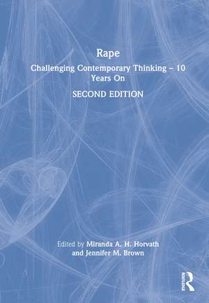 Rape: Challenging Contemporary Thinking – 10 Years On de Miranda A. H. Horvath