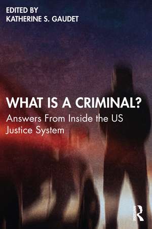 What Is a Criminal?: Answers From Inside the US Justice System de Katherine S. Gaudet