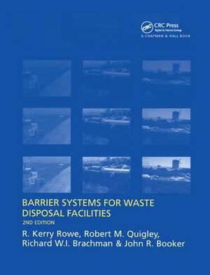 Barrier Systems for Waste Disposal Facilities de J.R. Booker