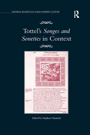 Tottel's Songes and Sonettes in Context de Stephen Hamrick