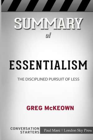 Summary of Essentialism de London Sky Press