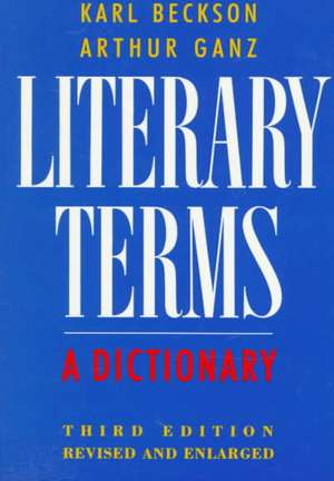 Literary Terms de Karl Beckson