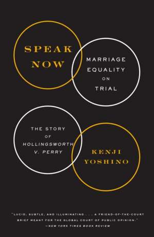 Speak Now: The Story of Hollingsworth V. Perry de Kenji Yoshino