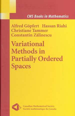 Variational Methods in Partially Ordered Spaces de Alfred Göpfert