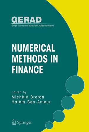 Numerical Methods in Finance de Michèle Breton