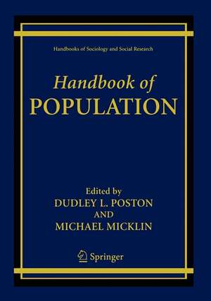 Handbook of Population de Dudley L. Poston