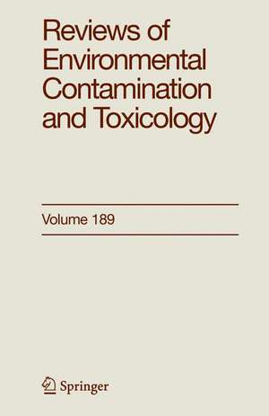 Reviews of Environmental Contamination and Toxicology 189 de George Ware