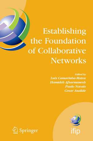 Establishing the Foundation of Collaborative Networks: IFIP TC 5 Working Group 5.5 Eighth IFIP Working Conference on Virtual Enterprises September 10-12, 2007, Guimarães, Portugal de Luis Camarinha-Matos