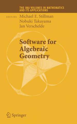 Software for Algebraic Geometry de Michael E. Stillman