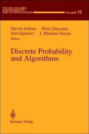 Discrete Probability and Algorithms de David Aldous