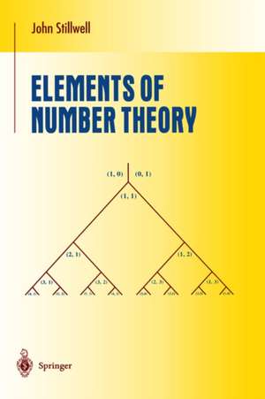 Elements of Number Theory de John Stillwell