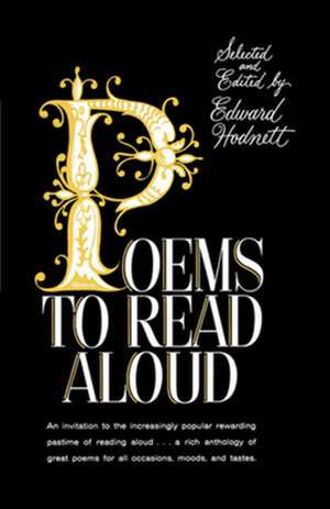 Poems to Read Aloud de Hodnett