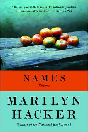 Names – Poems de Marilyn Hacker